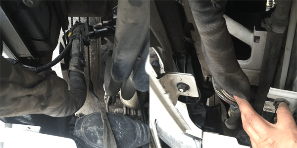 Удаляем изоляцию, осматриваем пучок Razborka zhguta jelektroprovodki Volvo FM